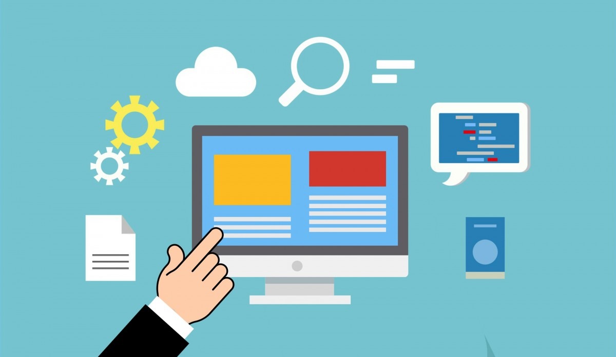 graphic of website design services